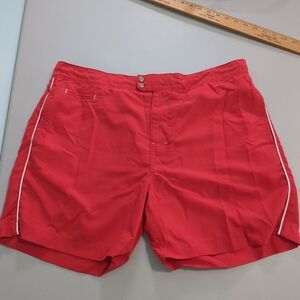 Murano Swimwear Trunks Mens red xl Beach Vacation Lined Pockets Surf Soft